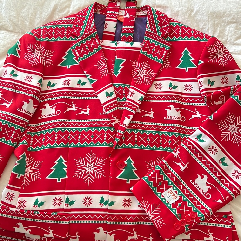 OPPOSUITS Christmas Suit Size US 44